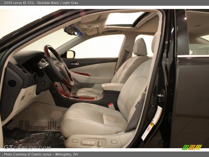 Obsidian Black / Light Gray 2009 Lexus ES 350