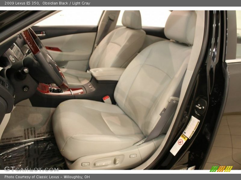 Obsidian Black / Light Gray 2009 Lexus ES 350