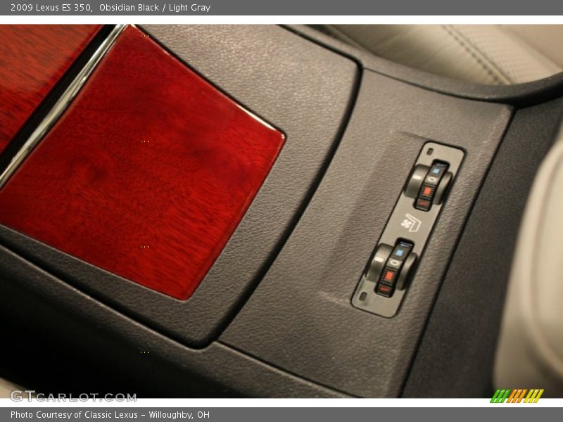 Obsidian Black / Light Gray 2009 Lexus ES 350