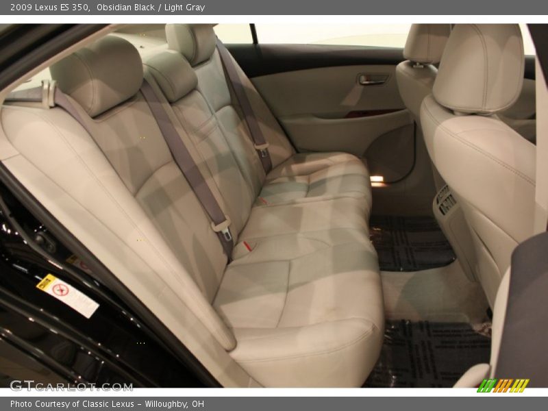 Obsidian Black / Light Gray 2009 Lexus ES 350