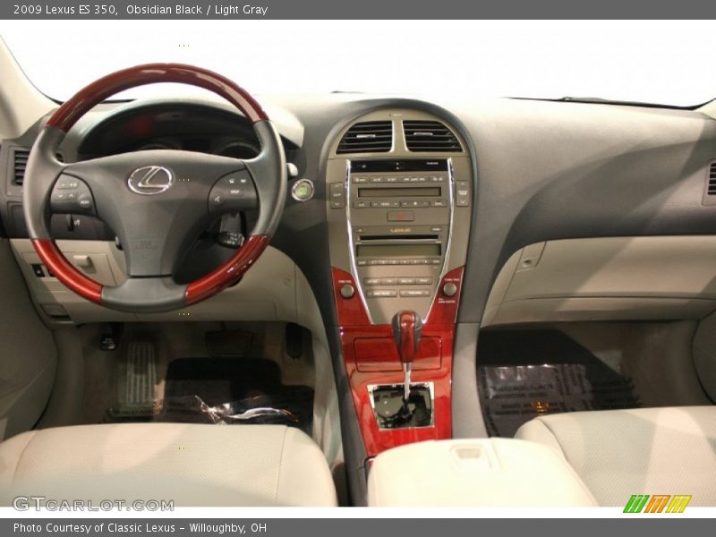 Obsidian Black / Light Gray 2009 Lexus ES 350