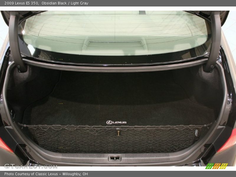 Obsidian Black / Light Gray 2009 Lexus ES 350