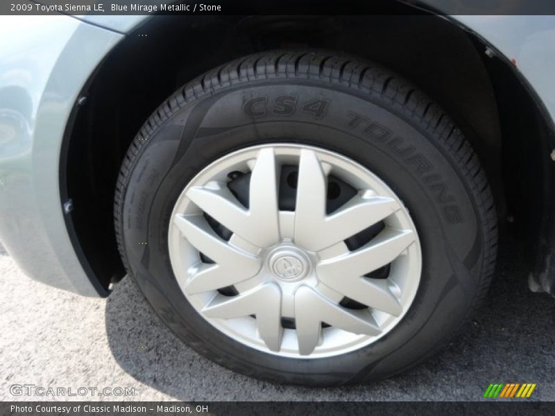 Blue Mirage Metallic / Stone 2009 Toyota Sienna LE