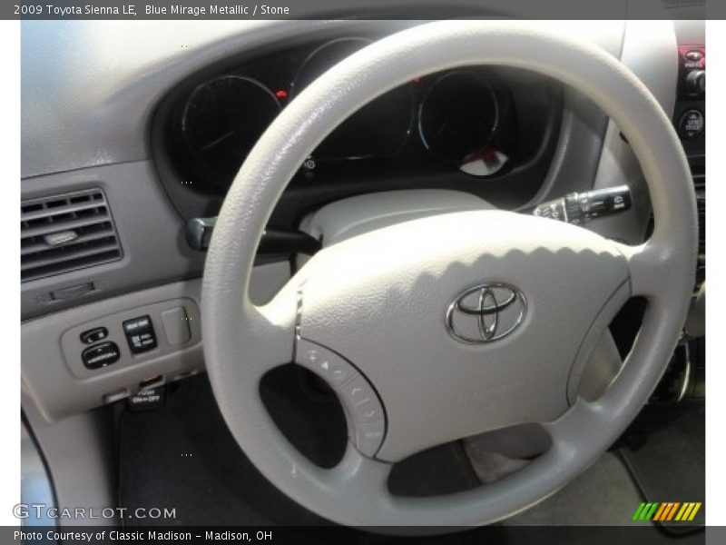 Blue Mirage Metallic / Stone 2009 Toyota Sienna LE