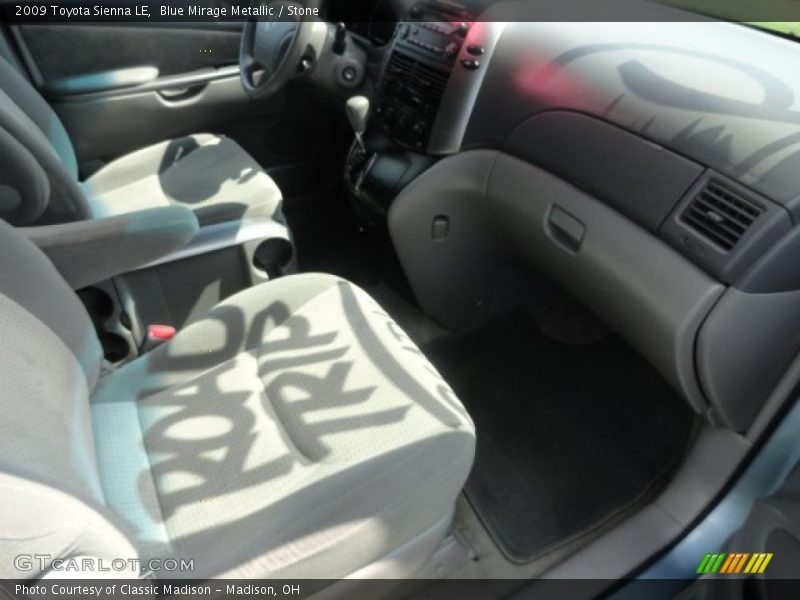 Blue Mirage Metallic / Stone 2009 Toyota Sienna LE