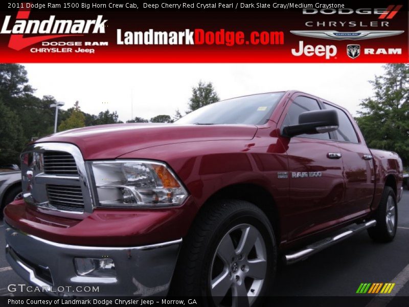 Deep Cherry Red Crystal Pearl / Dark Slate Gray/Medium Graystone 2011 Dodge Ram 1500 Big Horn Crew Cab