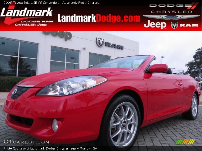 Absolutely Red / Charcoal 2006 Toyota Solara SE V6 Convertible