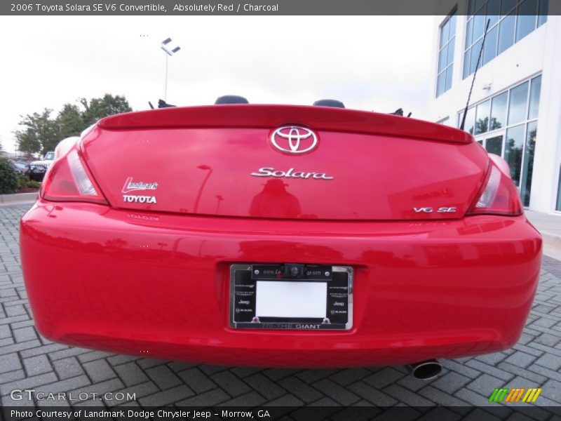 Absolutely Red / Charcoal 2006 Toyota Solara SE V6 Convertible