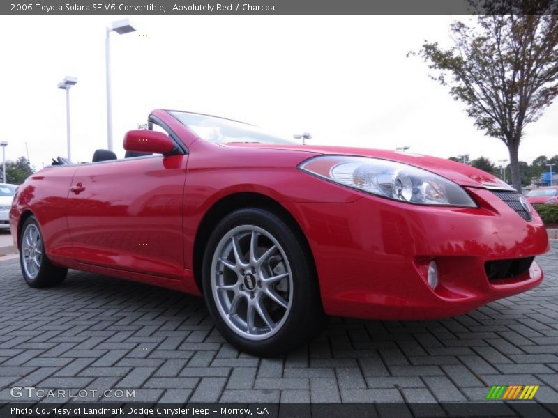 Absolutely Red / Charcoal 2006 Toyota Solara SE V6 Convertible