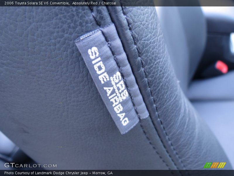 Absolutely Red / Charcoal 2006 Toyota Solara SE V6 Convertible