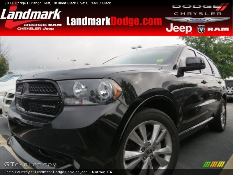 Brilliant Black Crystal Pearl / Black 2011 Dodge Durango Heat