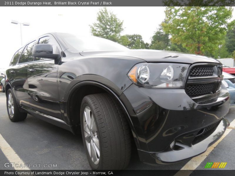 Brilliant Black Crystal Pearl / Black 2011 Dodge Durango Heat