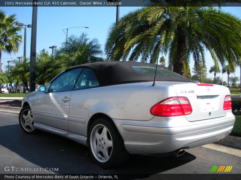 Glacier White / Charcoal 2001 Mercedes-Benz CLK 430 Cabriolet