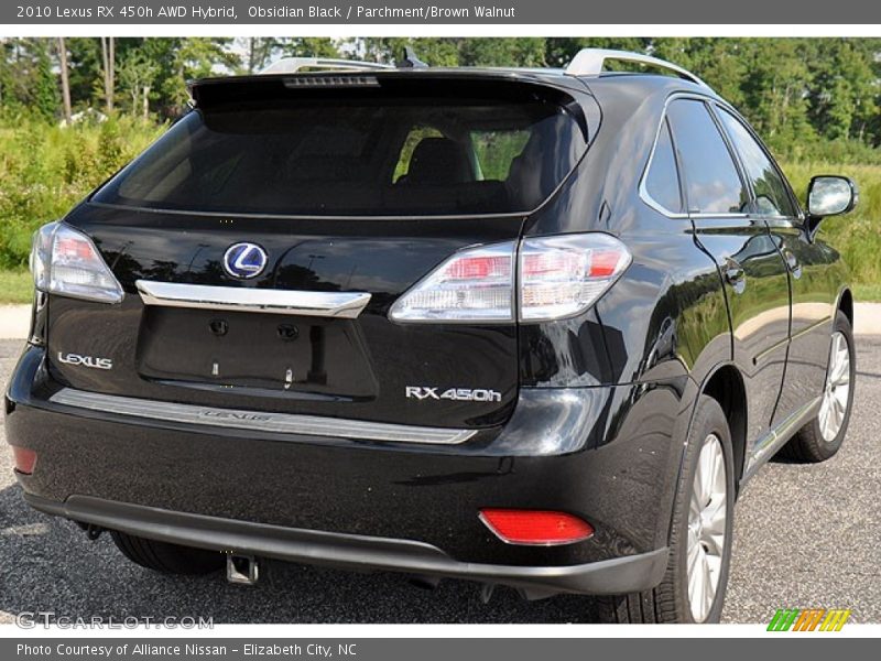 Obsidian Black / Parchment/Brown Walnut 2010 Lexus RX 450h AWD Hybrid