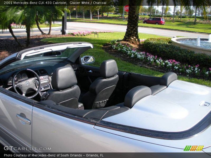 Glacier White / Charcoal 2001 Mercedes-Benz CLK 430 Cabriolet