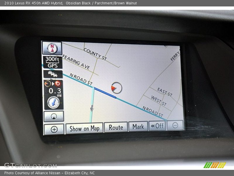 Obsidian Black / Parchment/Brown Walnut 2010 Lexus RX 450h AWD Hybrid