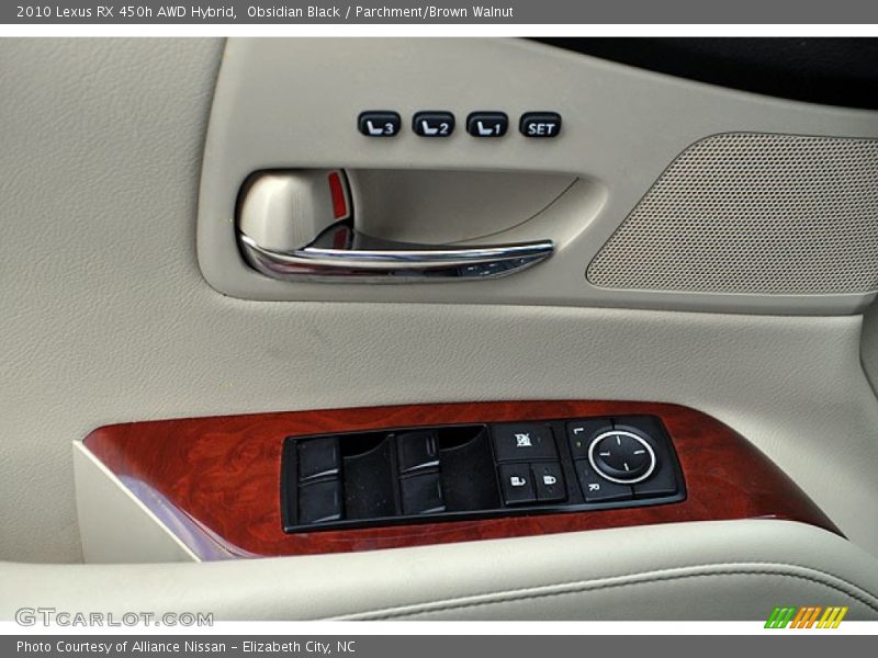 Obsidian Black / Parchment/Brown Walnut 2010 Lexus RX 450h AWD Hybrid
