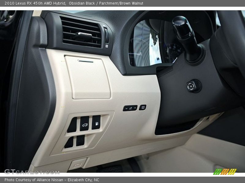 Obsidian Black / Parchment/Brown Walnut 2010 Lexus RX 450h AWD Hybrid