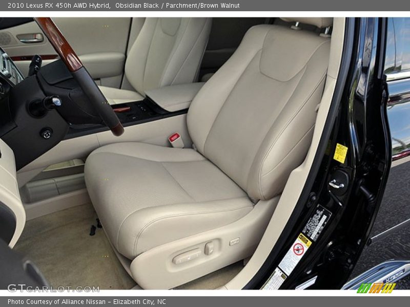Obsidian Black / Parchment/Brown Walnut 2010 Lexus RX 450h AWD Hybrid