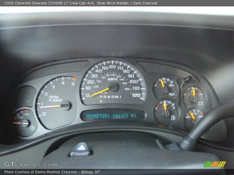 Silver Birch Metallic / Dark Charcoal 2006 Chevrolet Silverado 2500HD LT Crew Cab 4x4