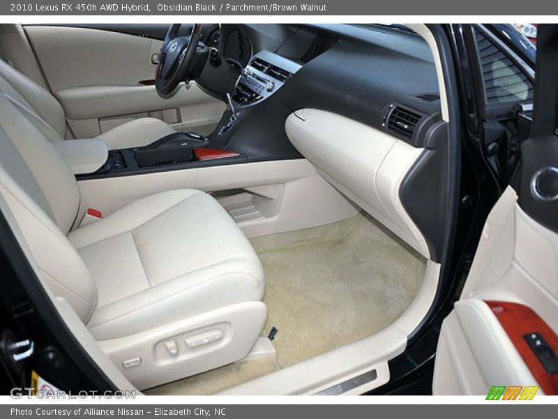 Obsidian Black / Parchment/Brown Walnut 2010 Lexus RX 450h AWD Hybrid