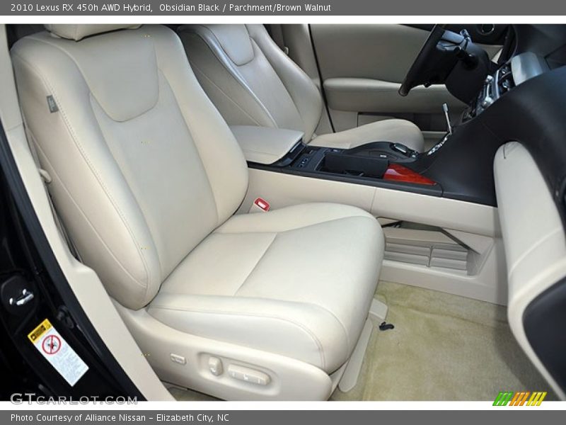 Obsidian Black / Parchment/Brown Walnut 2010 Lexus RX 450h AWD Hybrid