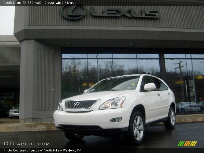 Crystal White / Ivory 2008 Lexus RX 350 AWD