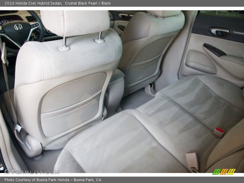 Crystal Black Pearl / Black 2010 Honda Civic Hybrid Sedan