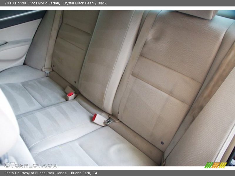 Crystal Black Pearl / Black 2010 Honda Civic Hybrid Sedan
