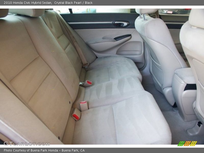 Crystal Black Pearl / Black 2010 Honda Civic Hybrid Sedan
