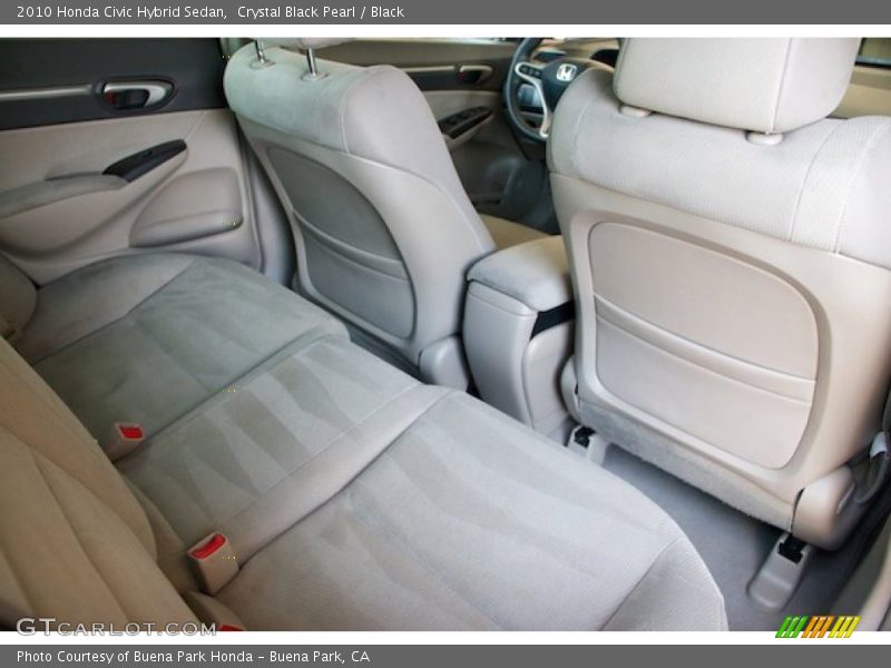 Crystal Black Pearl / Black 2010 Honda Civic Hybrid Sedan
