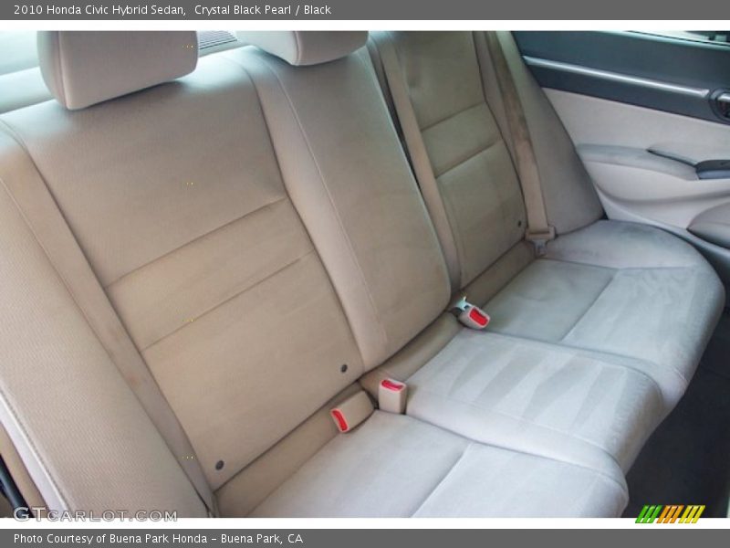 Crystal Black Pearl / Black 2010 Honda Civic Hybrid Sedan