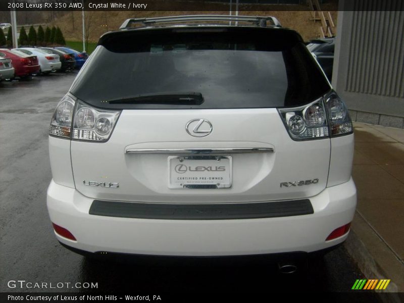 Crystal White / Ivory 2008 Lexus RX 350 AWD