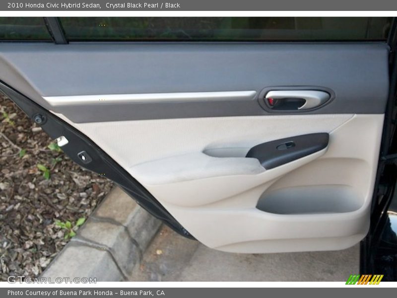 Crystal Black Pearl / Black 2010 Honda Civic Hybrid Sedan