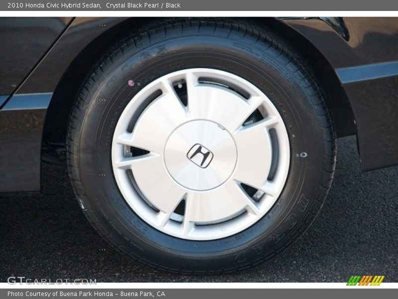 Crystal Black Pearl / Black 2010 Honda Civic Hybrid Sedan
