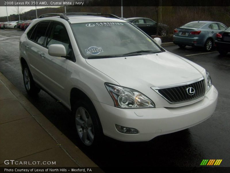 Crystal White / Ivory 2008 Lexus RX 350 AWD