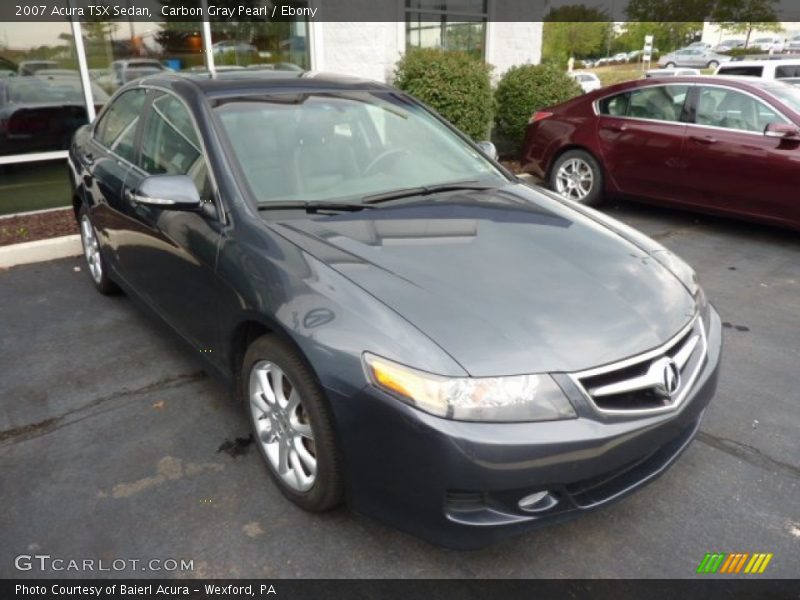 Carbon Gray Pearl / Ebony 2007 Acura TSX Sedan