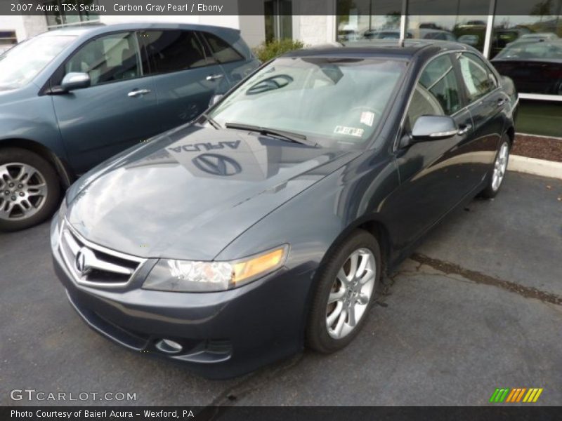 Carbon Gray Pearl / Ebony 2007 Acura TSX Sedan
