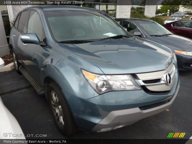 Steel Blue Metallic / Ebony 2008 Acura MDX Technology