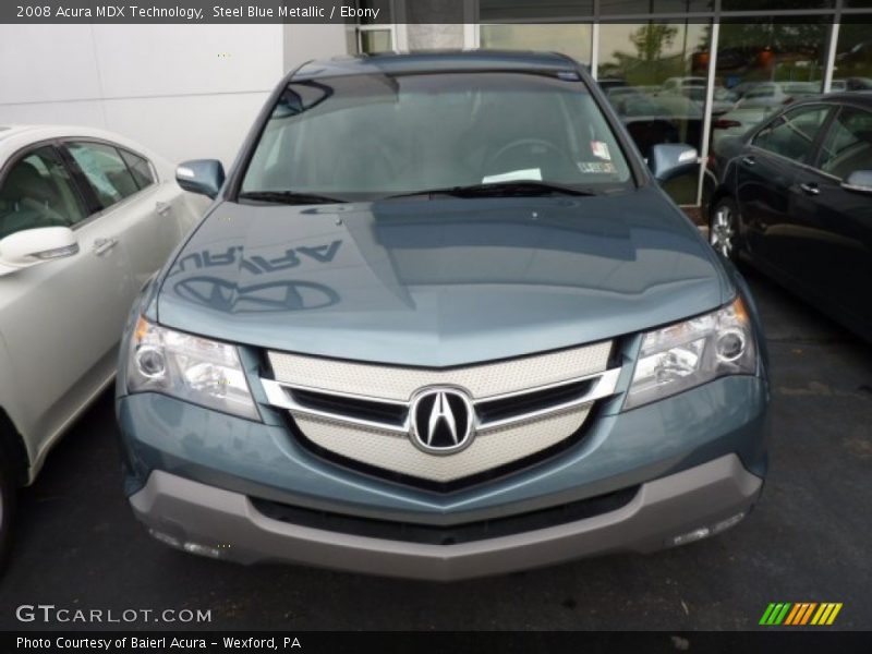 Steel Blue Metallic / Ebony 2008 Acura MDX Technology