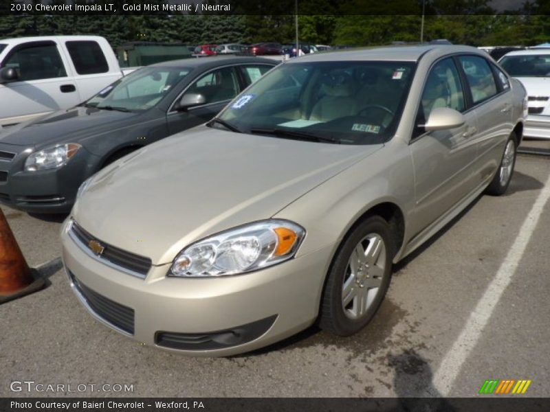Gold Mist Metallic / Neutral 2010 Chevrolet Impala LT