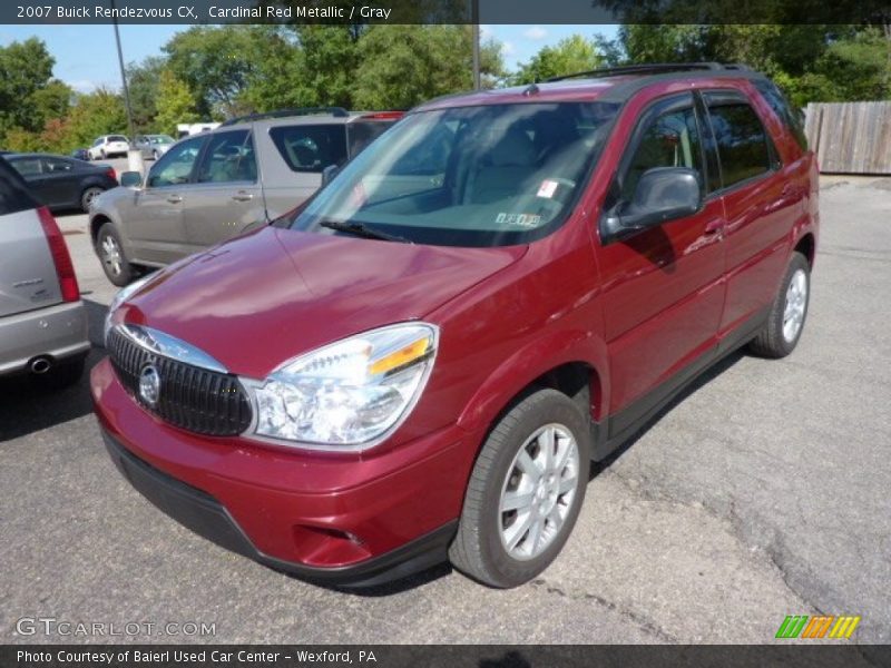 Cardinal Red Metallic / Gray 2007 Buick Rendezvous CX