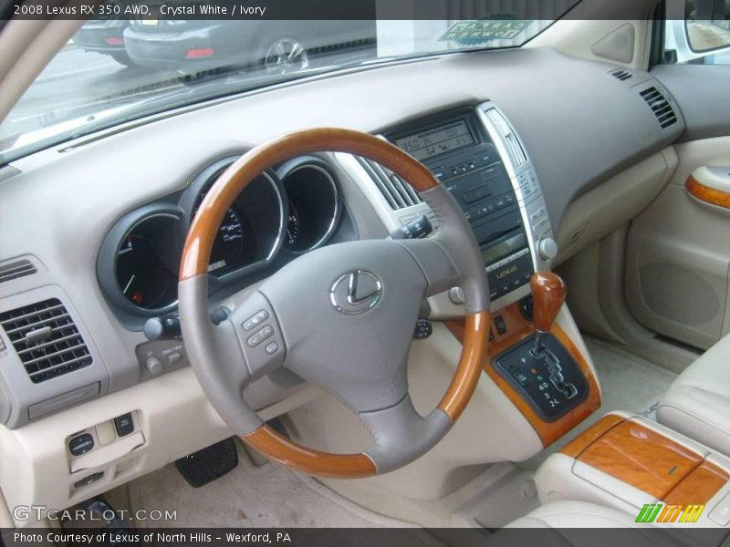 Crystal White / Ivory 2008 Lexus RX 350 AWD