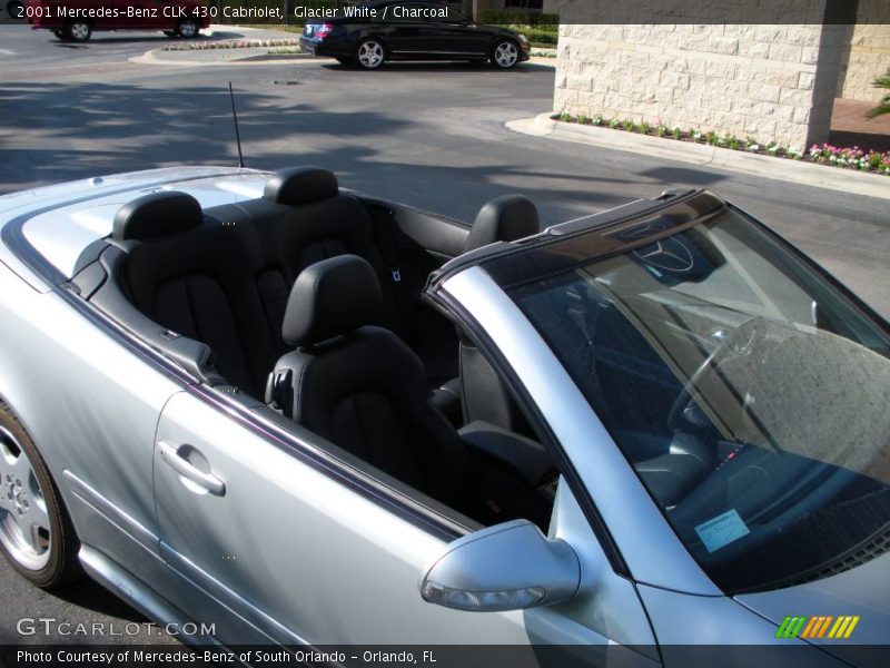 Glacier White / Charcoal 2001 Mercedes-Benz CLK 430 Cabriolet