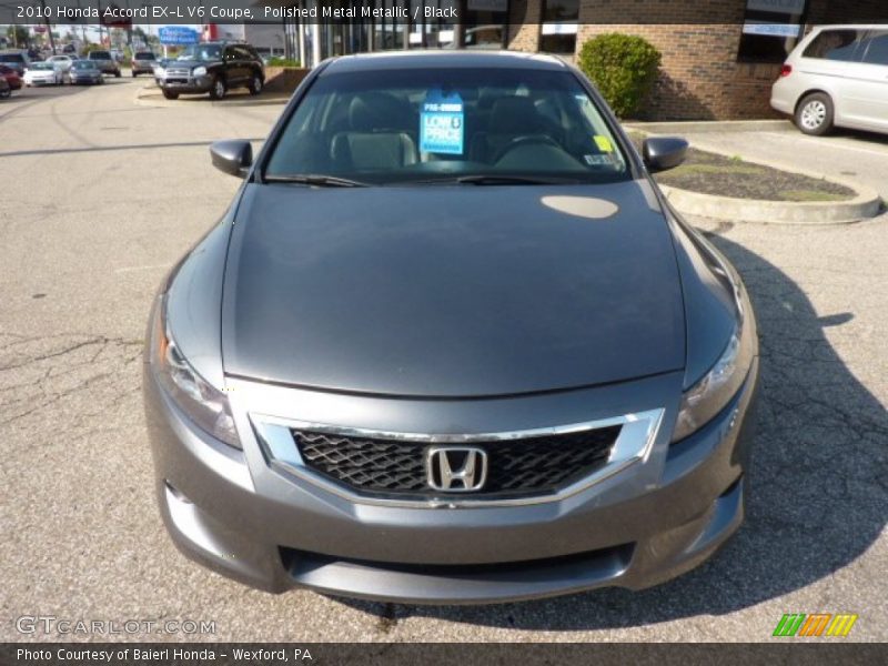 Polished Metal Metallic / Black 2010 Honda Accord EX-L V6 Coupe