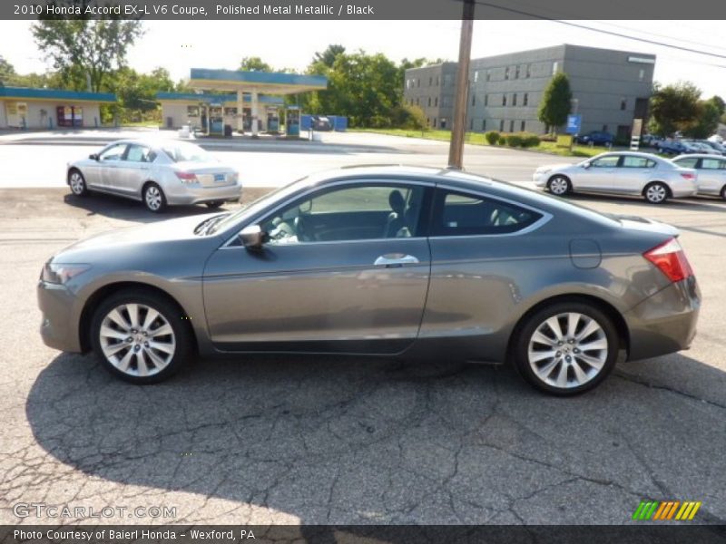 Polished Metal Metallic / Black 2010 Honda Accord EX-L V6 Coupe