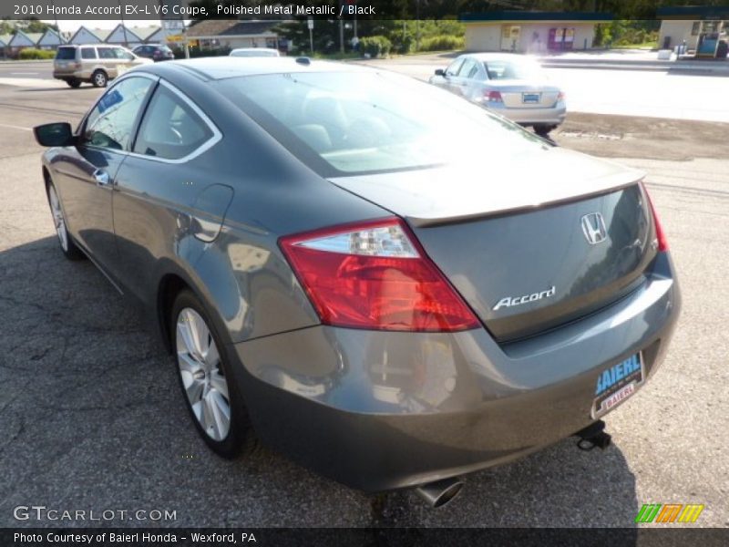 Polished Metal Metallic / Black 2010 Honda Accord EX-L V6 Coupe
