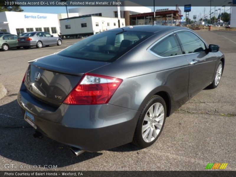 Polished Metal Metallic / Black 2010 Honda Accord EX-L V6 Coupe