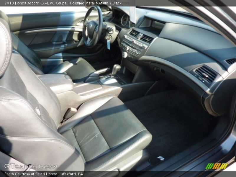 Polished Metal Metallic / Black 2010 Honda Accord EX-L V6 Coupe