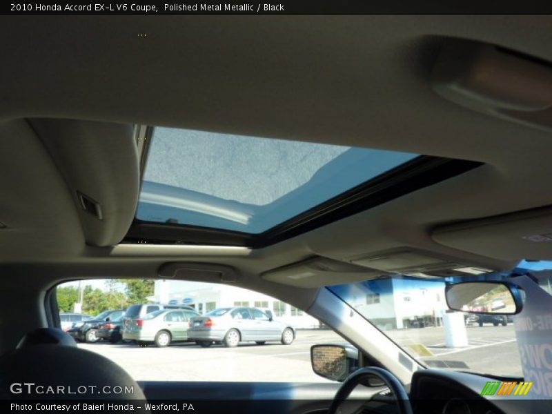 Polished Metal Metallic / Black 2010 Honda Accord EX-L V6 Coupe